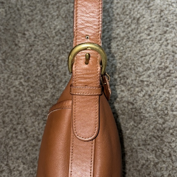 Vintage 90s COACH WORTH Classic Crossbody Bag #4143 Camel Leather - Picture 6 of 12